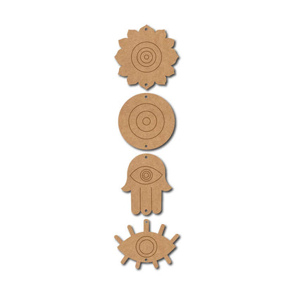 Evil Eye Wall Hanging Pre Marked MDF Design 1