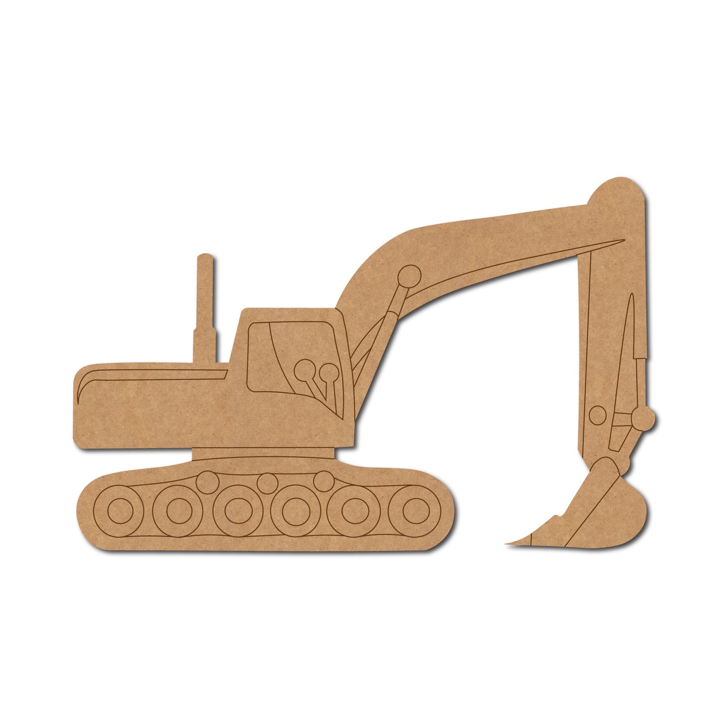 Excavator Pre Marked MDF Design 2