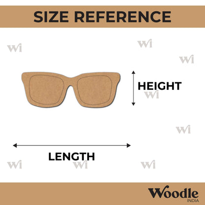 Eye Glasses Cutout Base MDF Design 1
