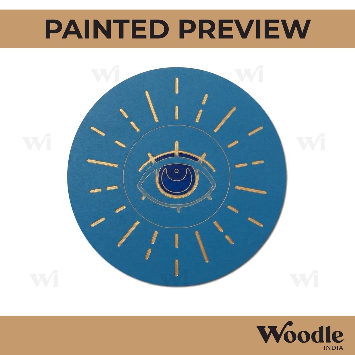 Eye Pre Marked Round MDF Design 1