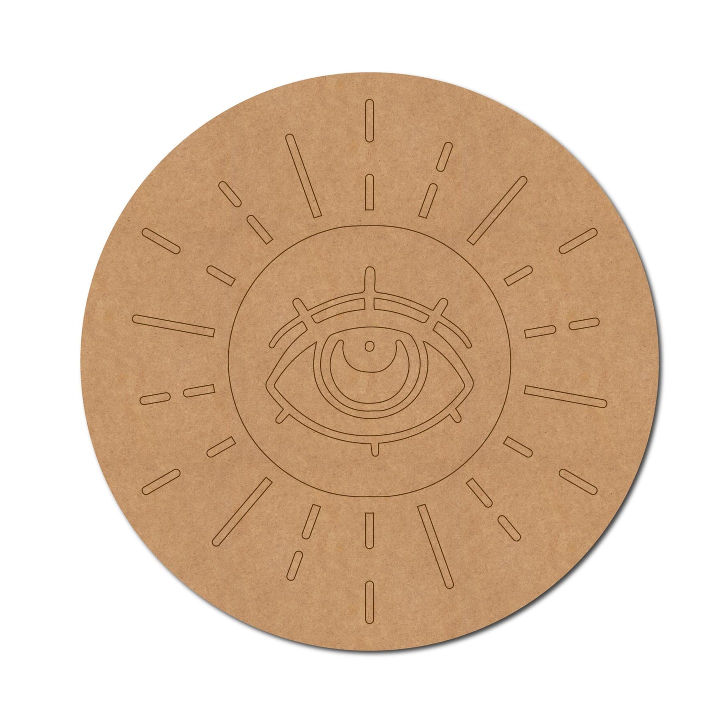 Eye Pre Marked Round MDF Design 1