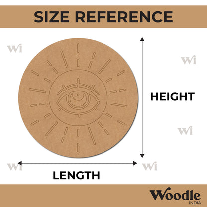 Eye Pre Marked Round MDF Design 1