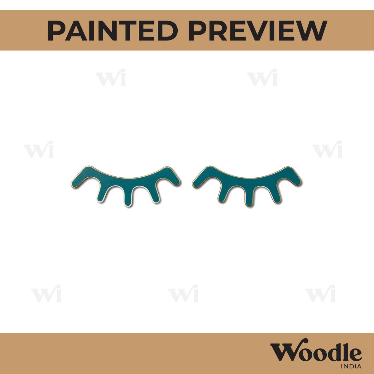 Eyelashes Cutout MDF Design 1
