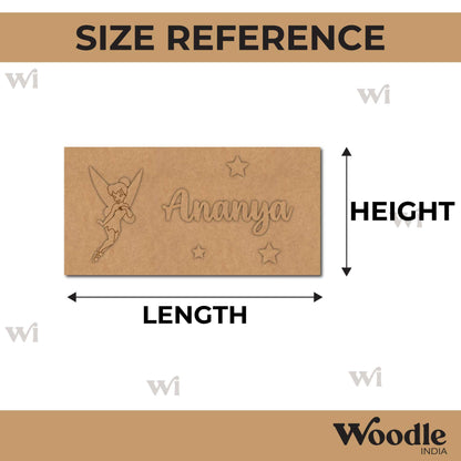 Fairy Kids Nameplate MDF Design 1