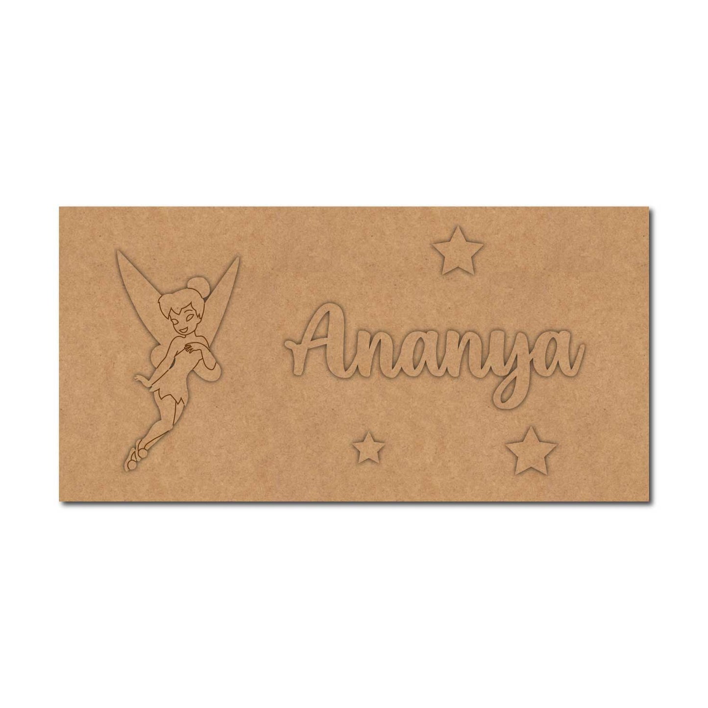 Fairy Kids Nameplate MDF Design 1