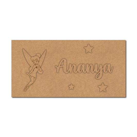 Fairy Kids Nameplate MDF Design 1