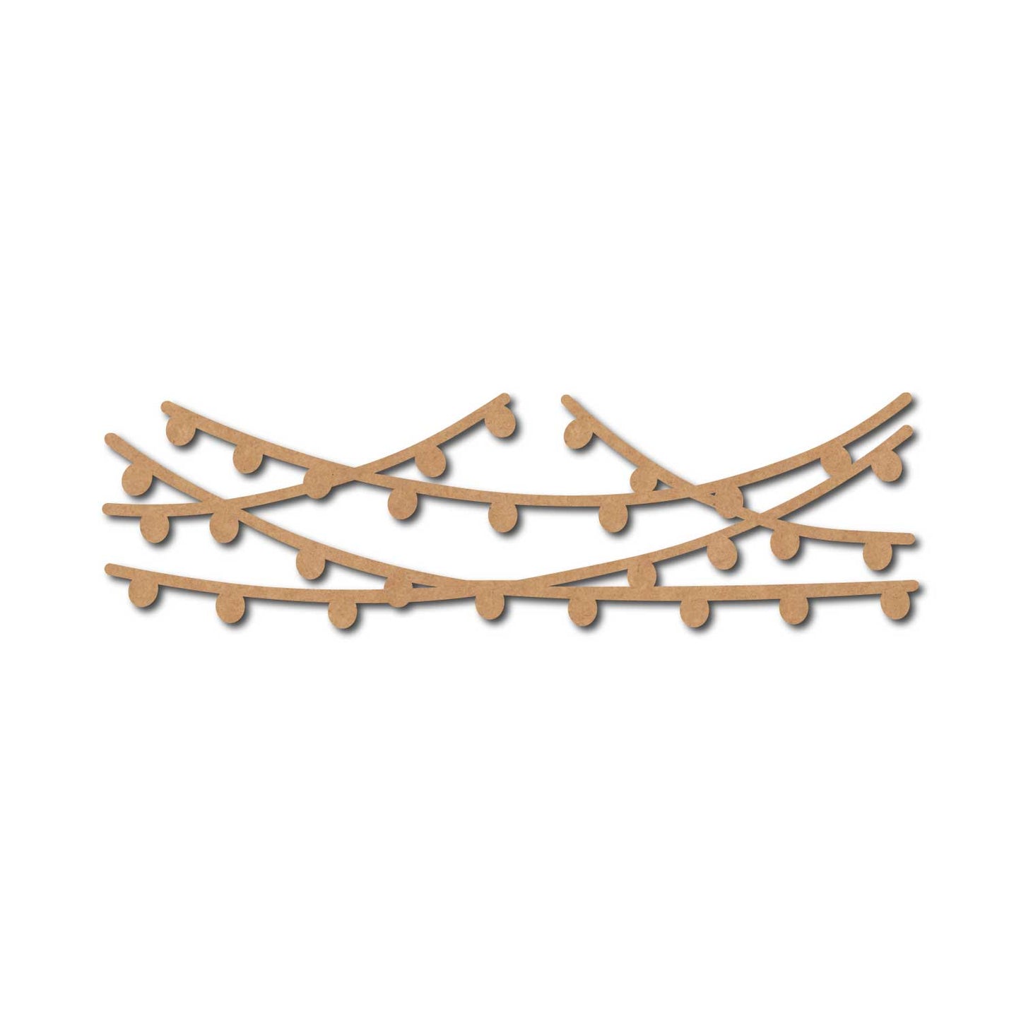 Fairy Lights Cutout MDF Design 2