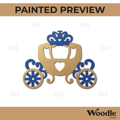 Fairytale Princess Carriage Cutout MDF Design 1