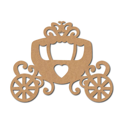 Fairytale Princess Carriage Cutout MDF Design 1