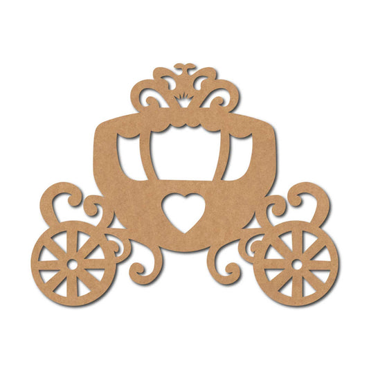 Fairytale Princess Carriage Cutout MDF Design 1