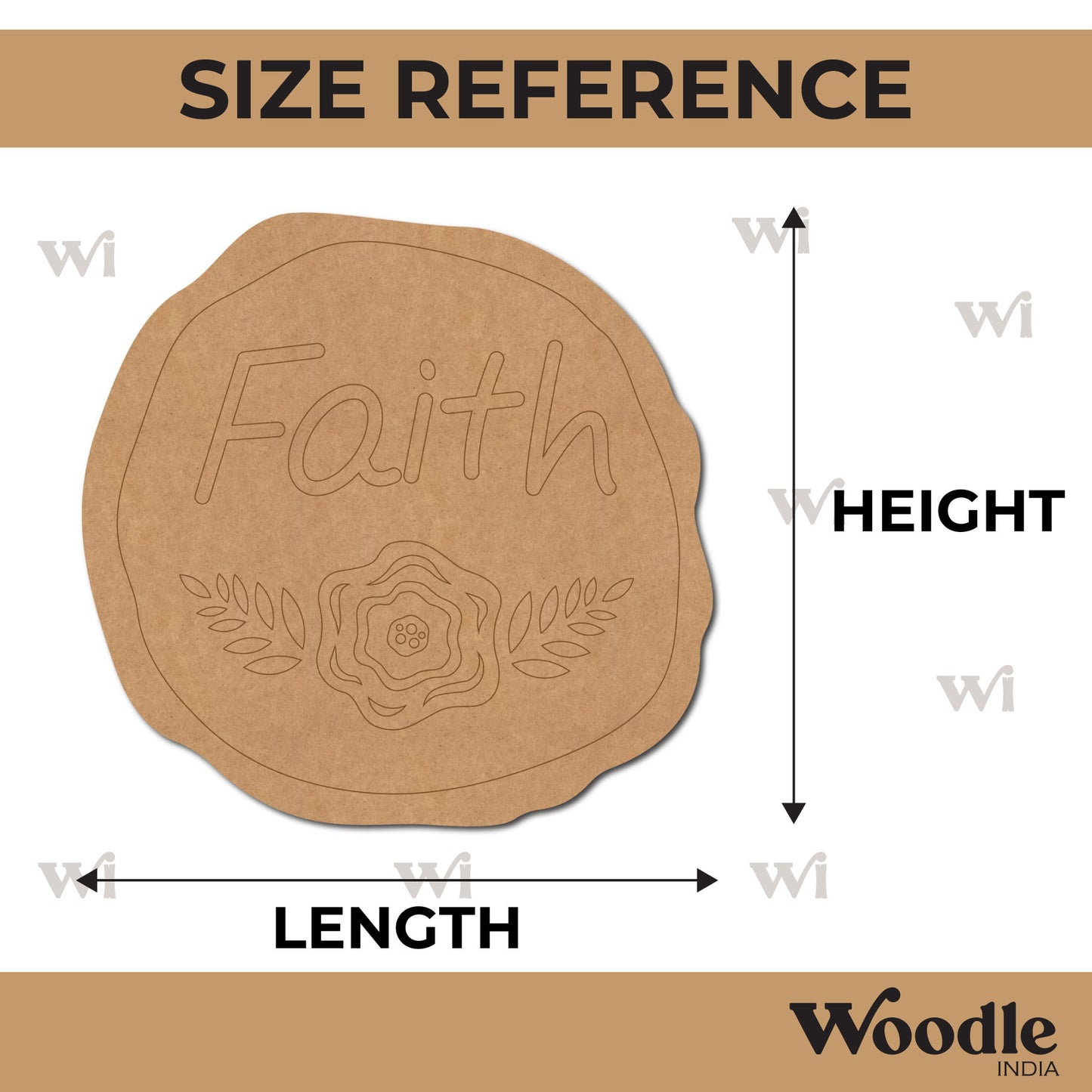 Faith Pre Marked Base MDF Design 1