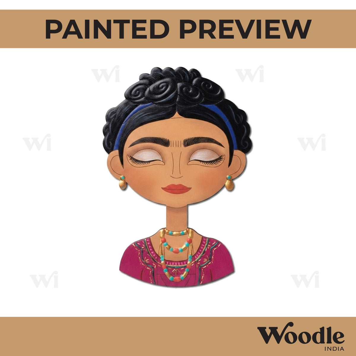Frida Kahlo Painter Woman Pre Marked Design 1