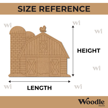 Farm Barn Silo Pre Marked MDF Design 2