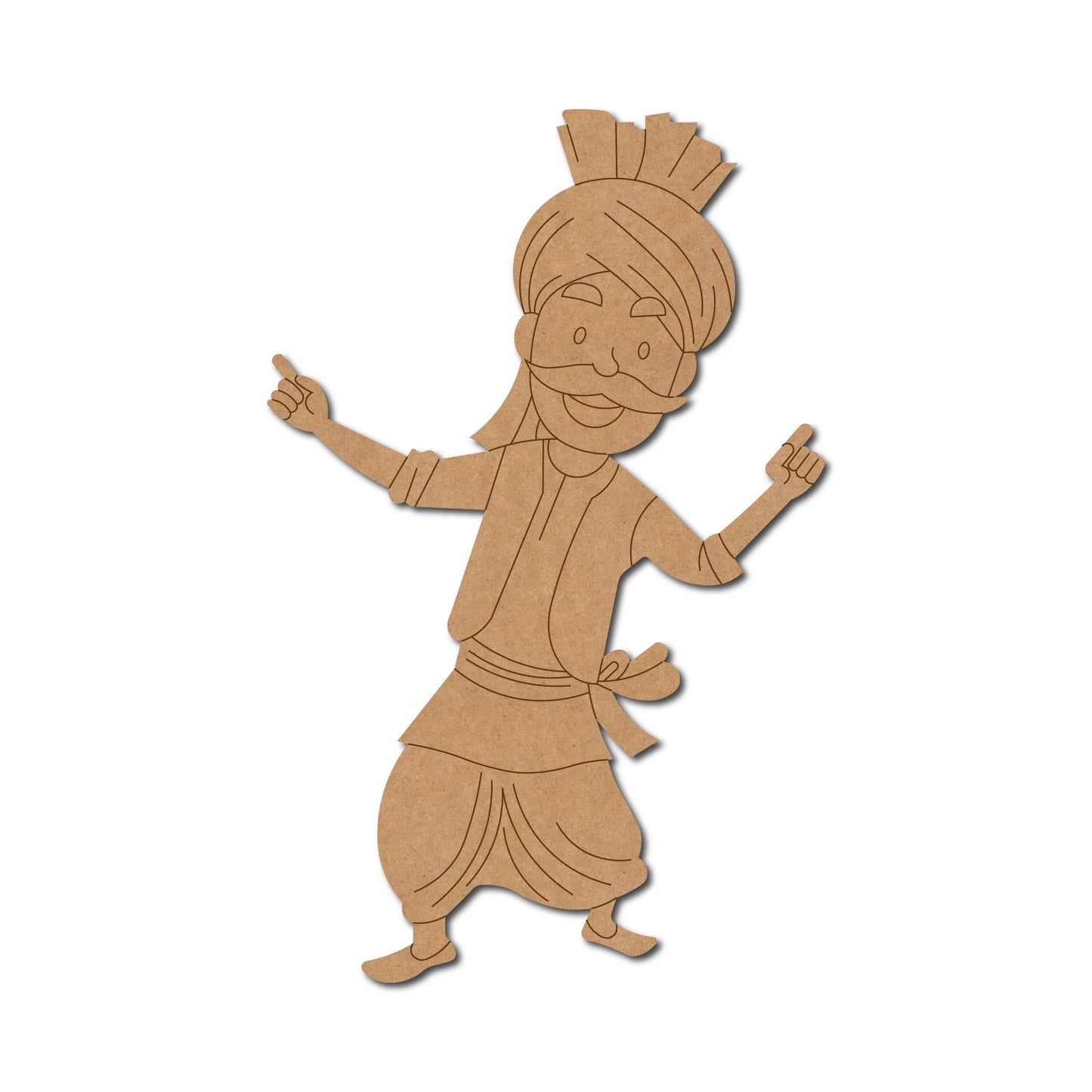 Farmer Dancing Pre Marked MDF Design 1