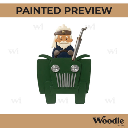 Farmer On Tractor Pre Marked MDF Design 3
