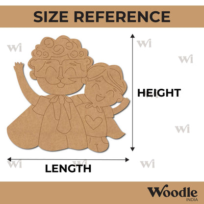 Father With Child Pre Marked MDF Design 11