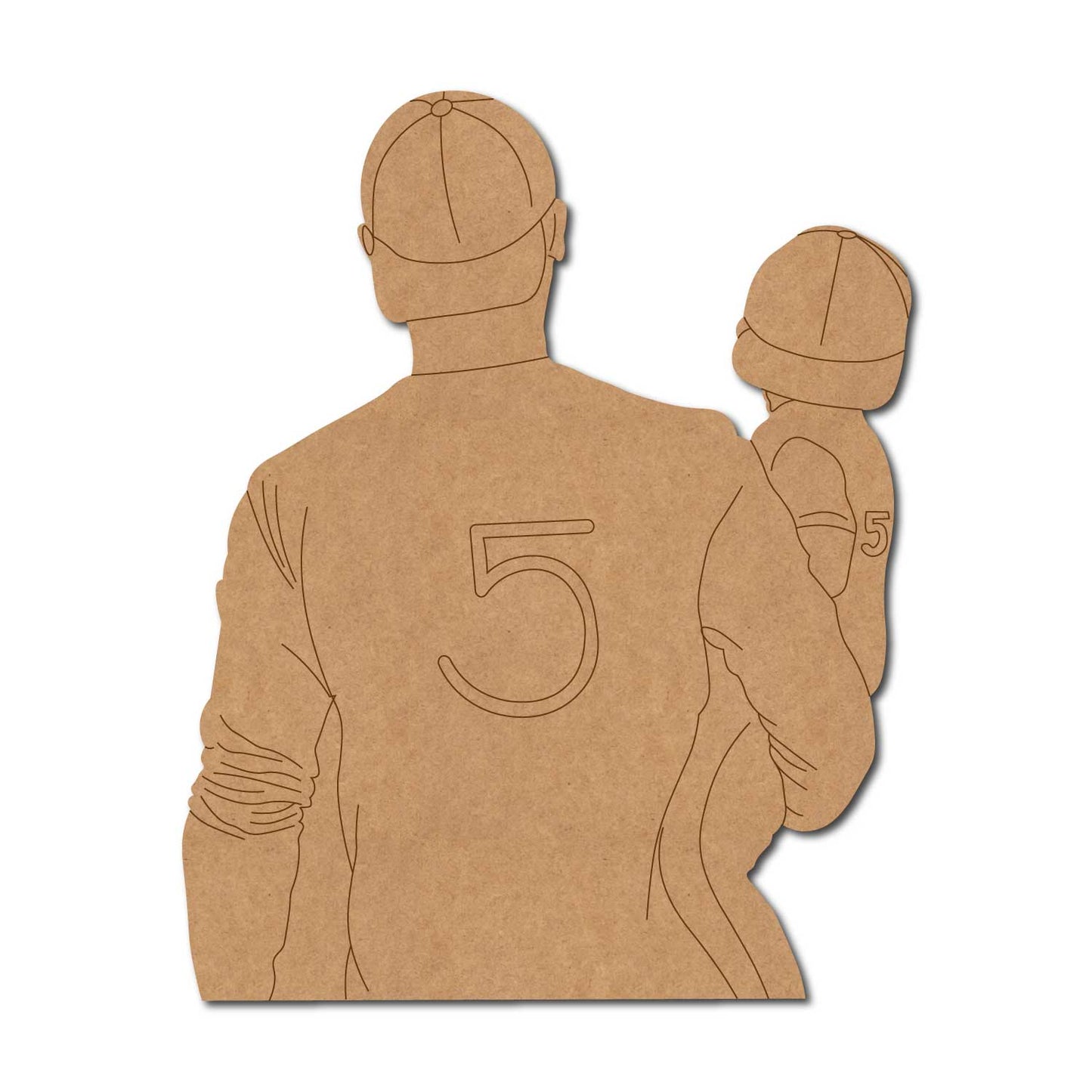 Father With Child Pre Marked MDF Design 13