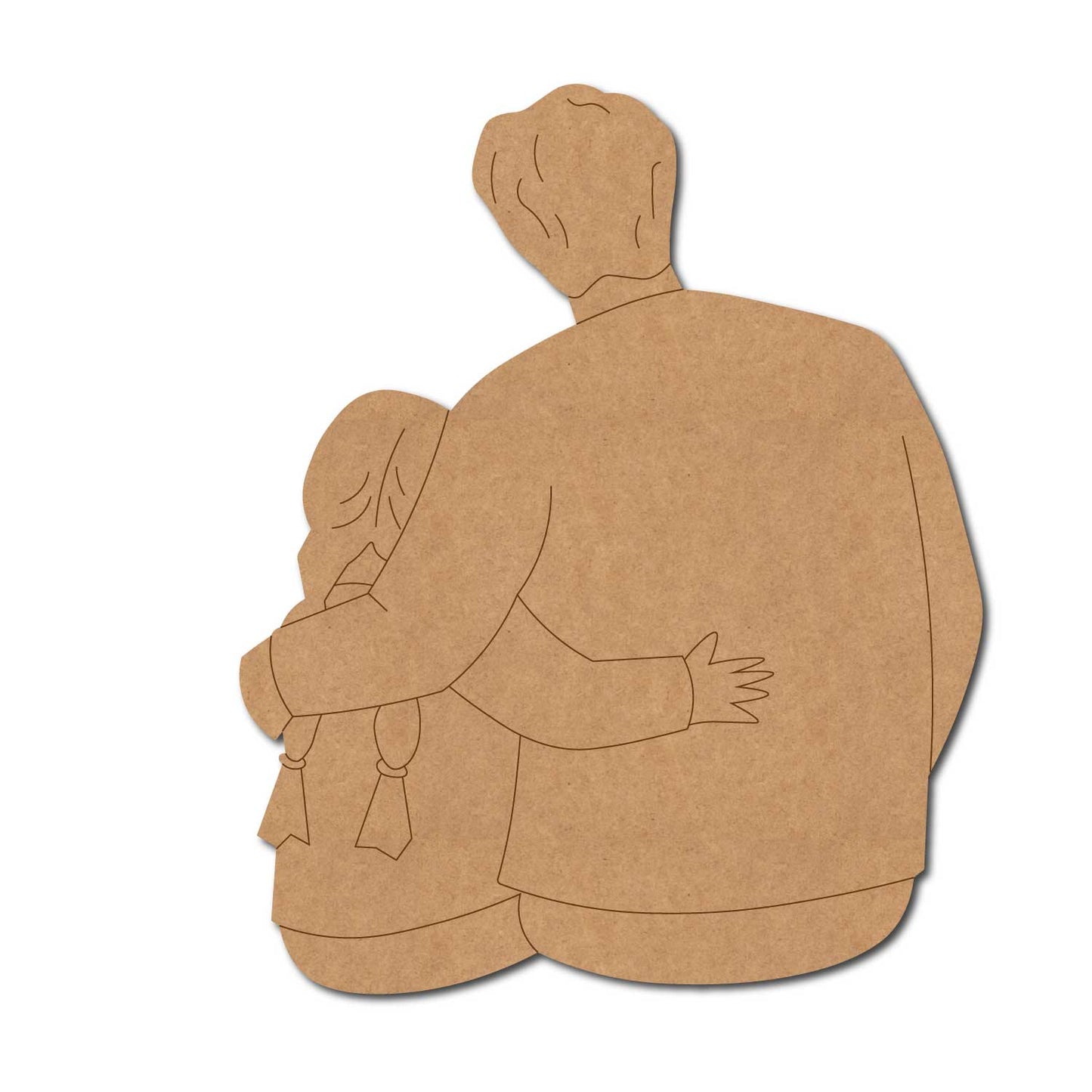 Father With Daughter Pre Marked MDF Design 5