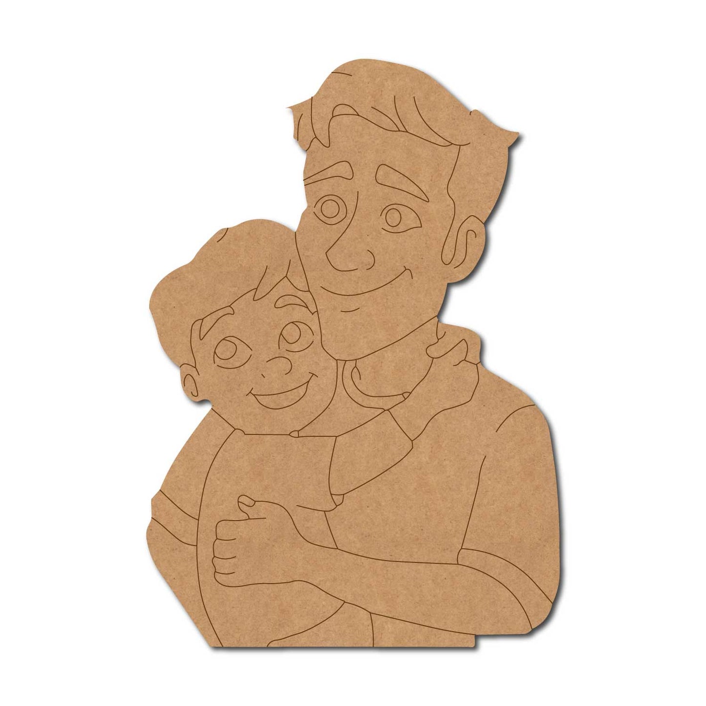 Father With Son Pre Marked MDF Design 7