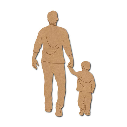 Father With Son Pre Marked MDF Design 8