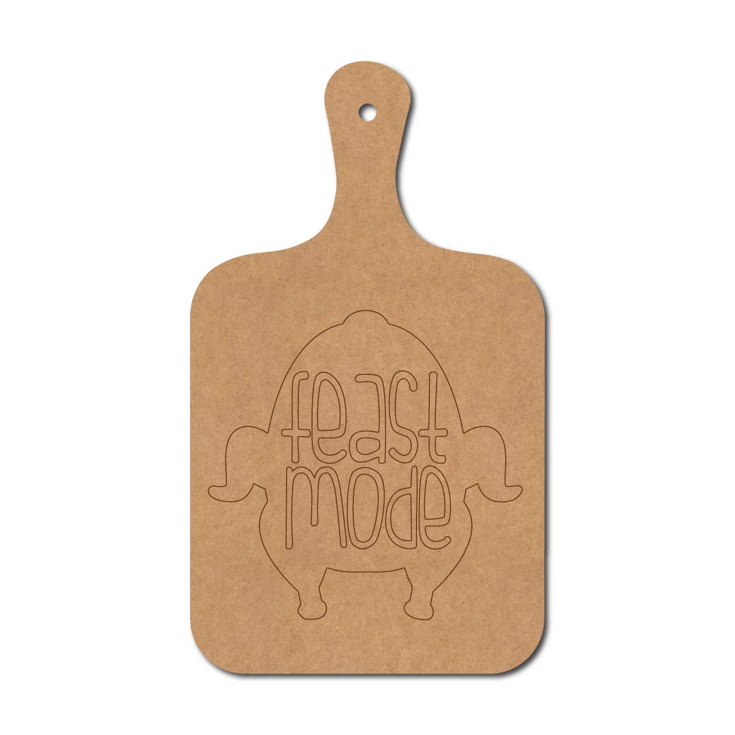 Feast Mode Pre Marked Chopping Board MDF Design 1