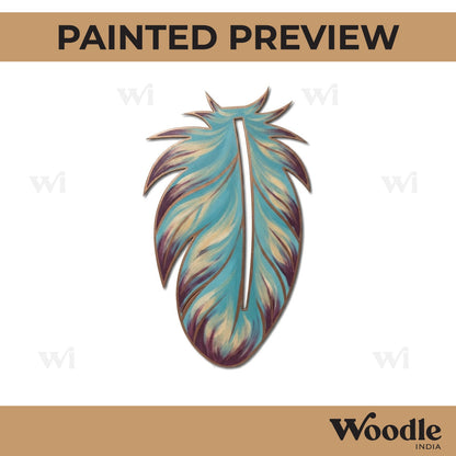 Feather Cutout MDF Design 1
