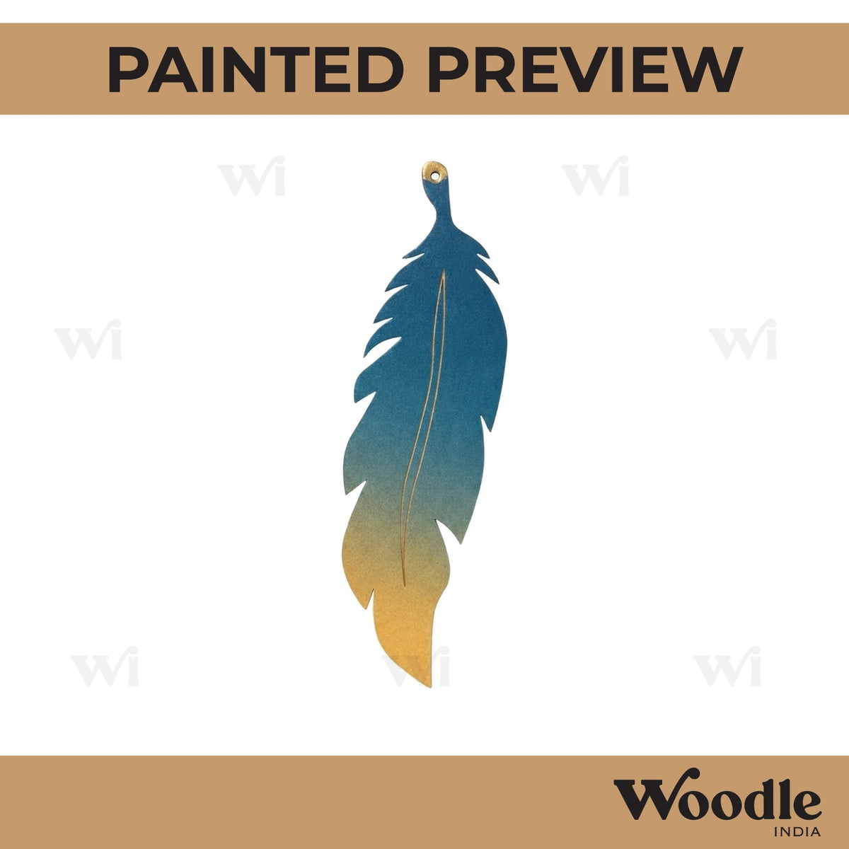 Feather Pre Marked MDF Design 1