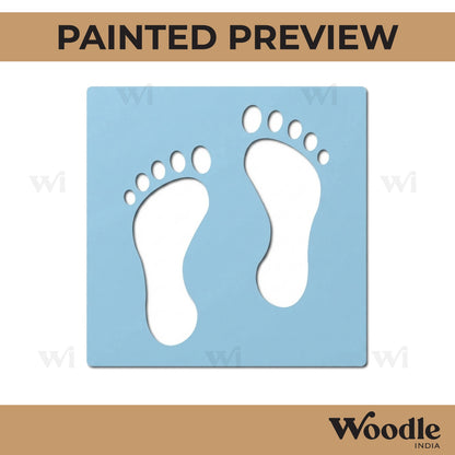 Feet Base Cutout MDF Design 1