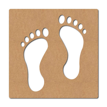 Feet Base Cutout MDF Design 1