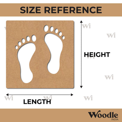 Feet Base Cutout MDF Design 1