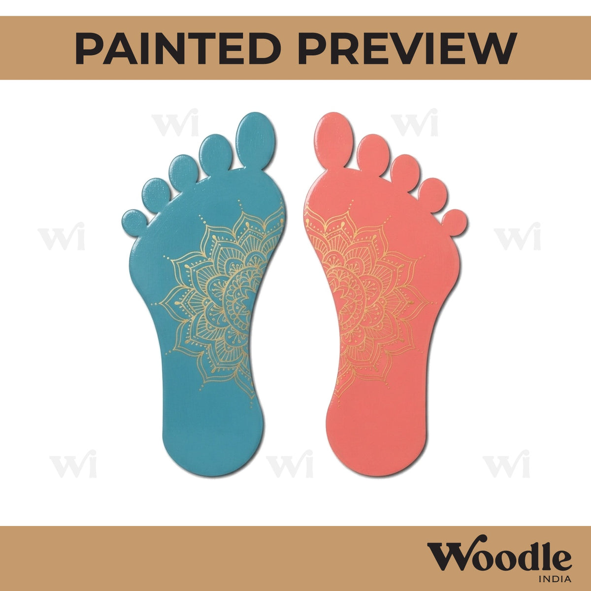 Feet Cutout MDF Design 1