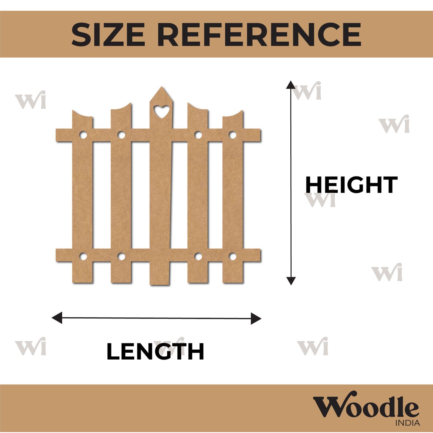 Fence Cutout MDF Design 4