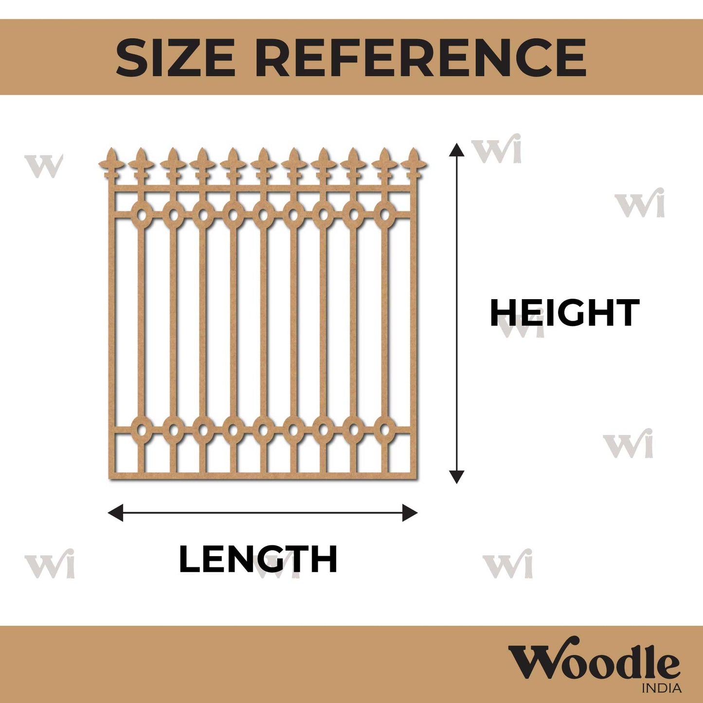 Fence Cutout MDF Design 7