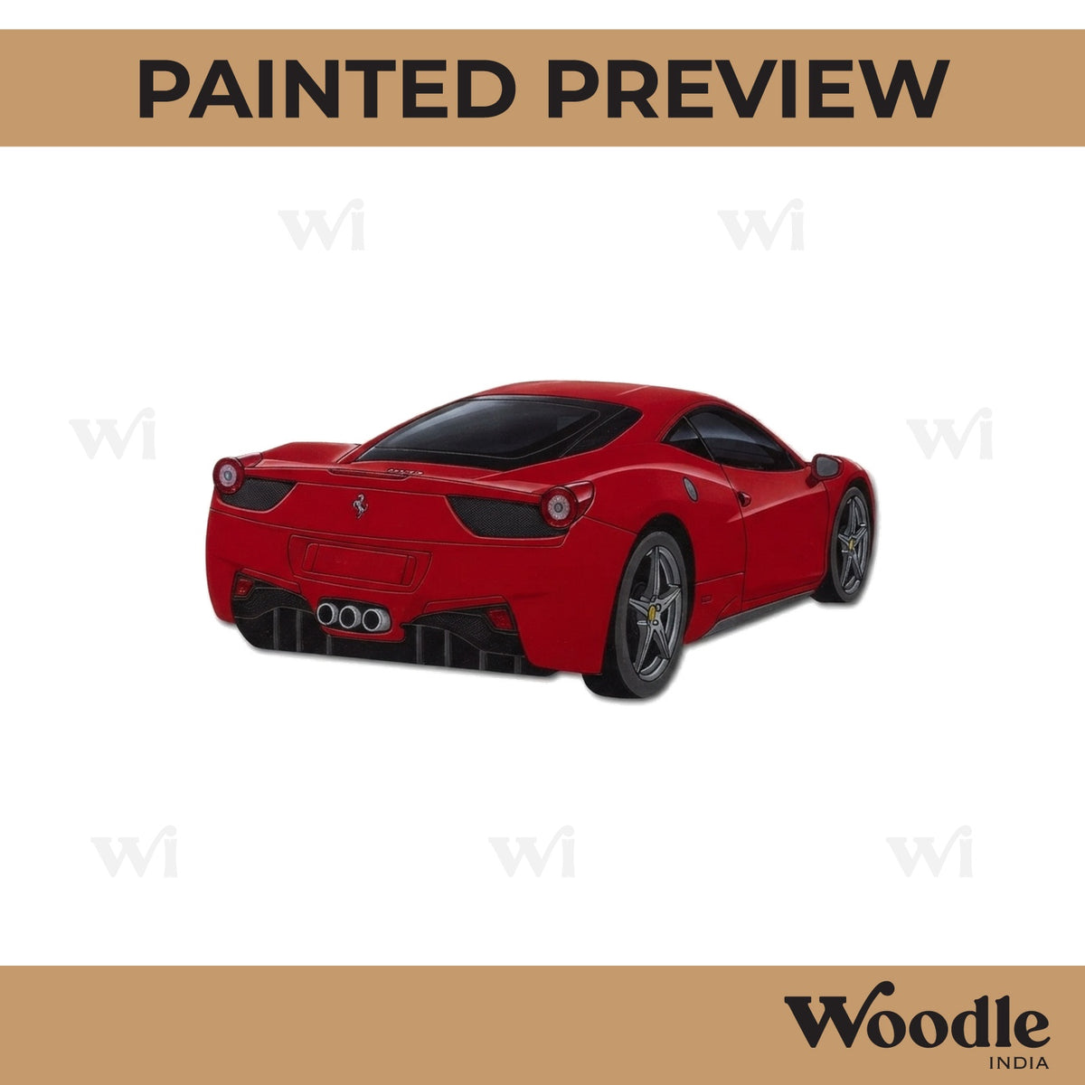 Ferrari Car Pre Marked MDF Design 2