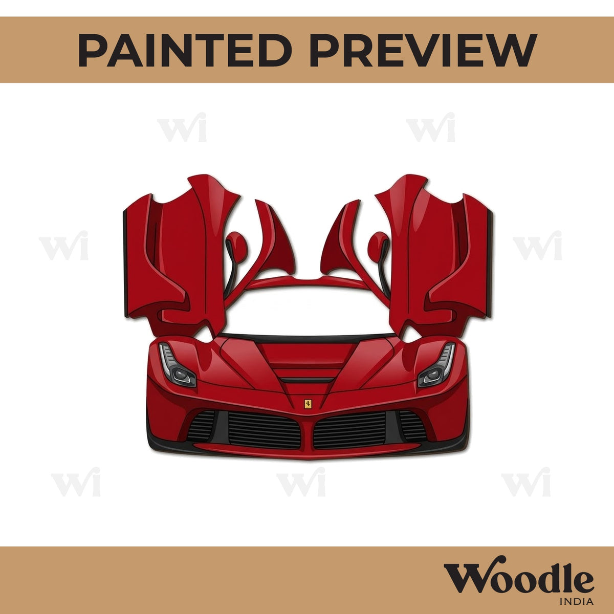 Ferrari Car Pre Marked MDF Design 4