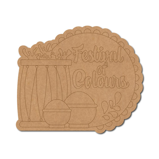 Festival Of Colours Pre Marked Base MDF Design 1