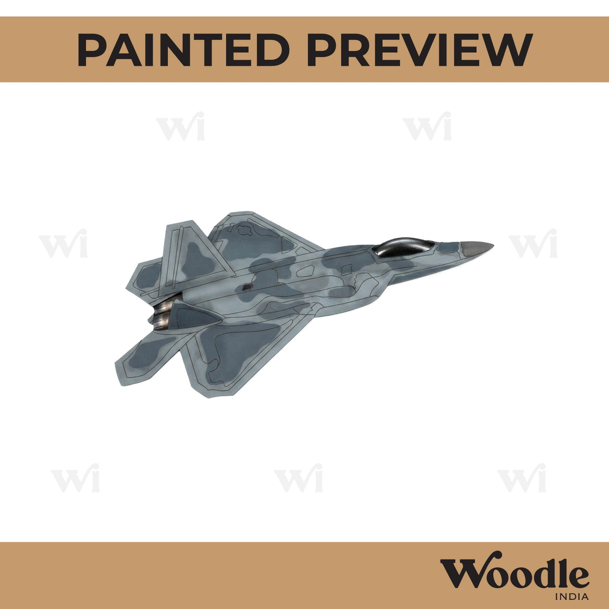 Fighter Jet Pre Marked MDF Design 3