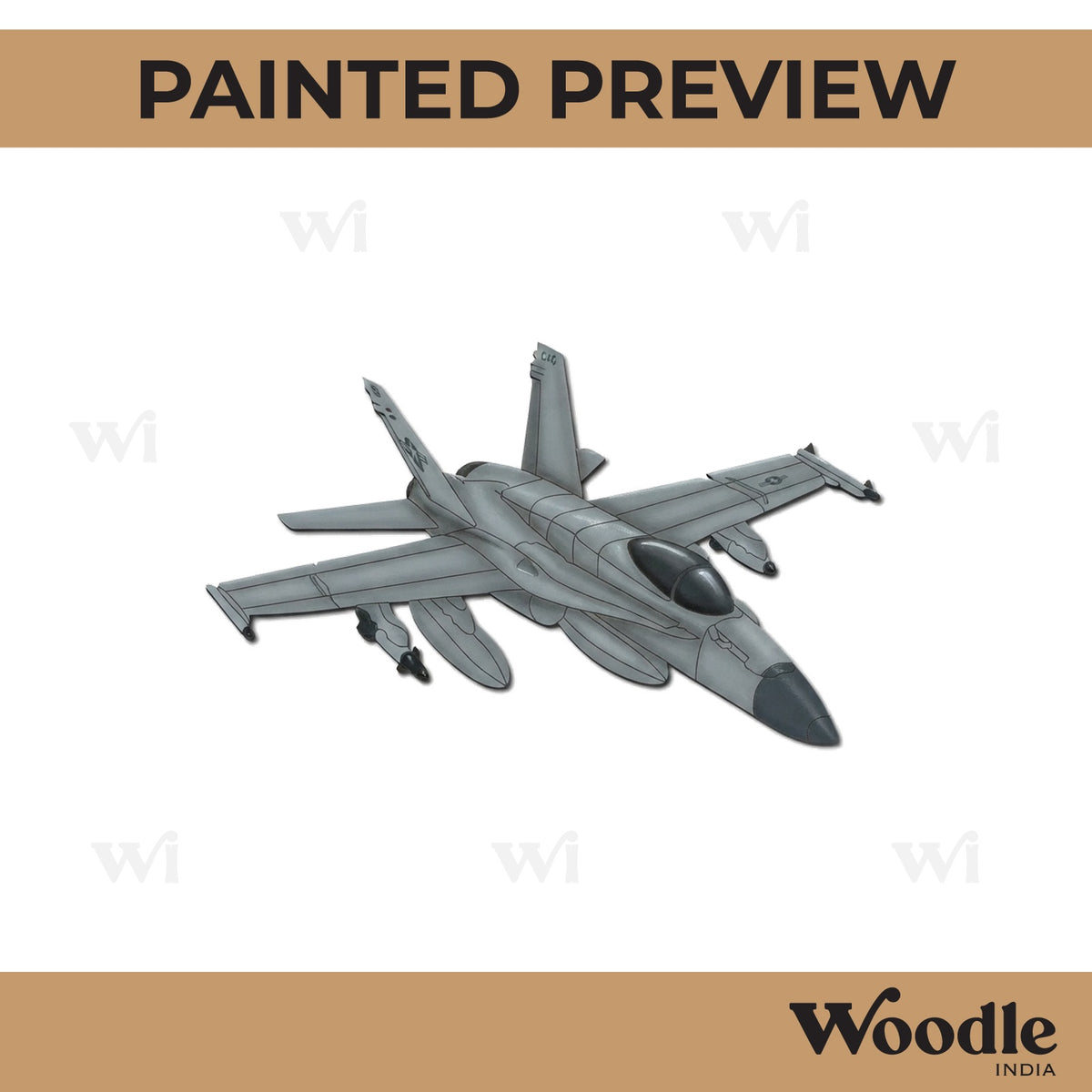 Fighter Jet Pre Marked MDF Design 4