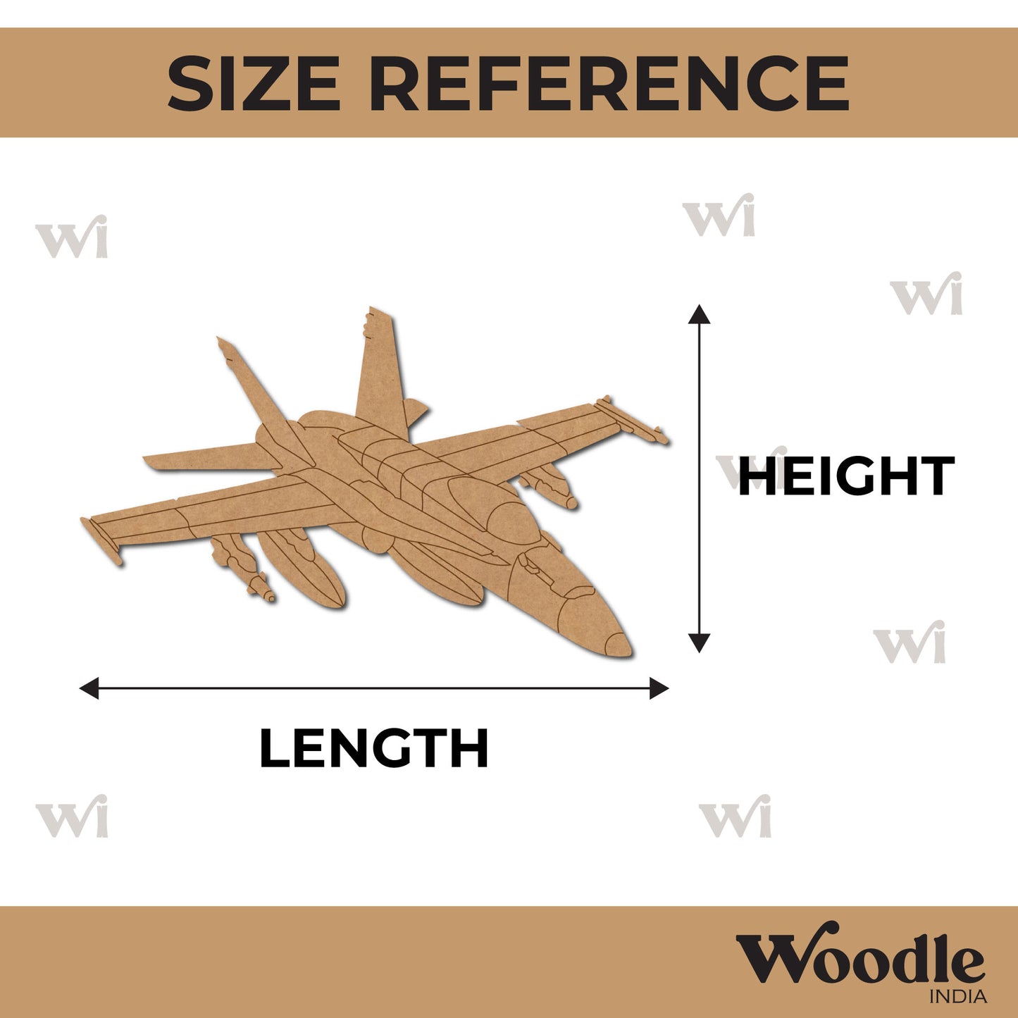 Fighter Jet Pre Marked MDF Design 4