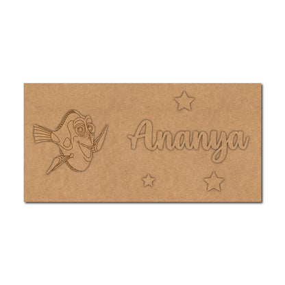 Finding Dory Fish Kids Nameplate MDF Design 1