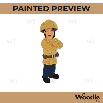 Fire Fighter Pre Marked MDF Design 1