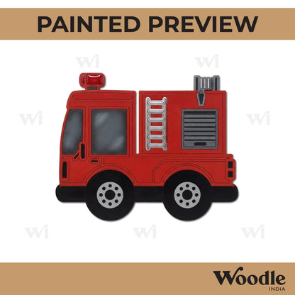 Fire Truck Pre Marked MDF Design 1