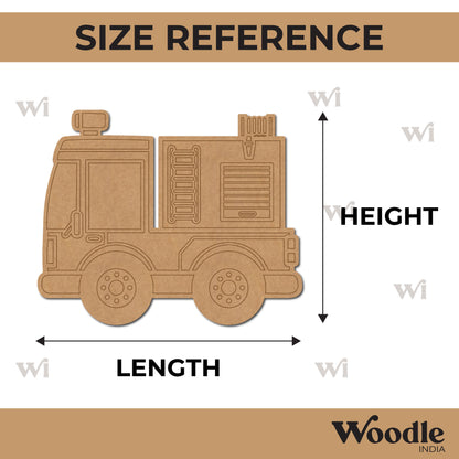 Fire Truck Pre Marked MDF Design 1