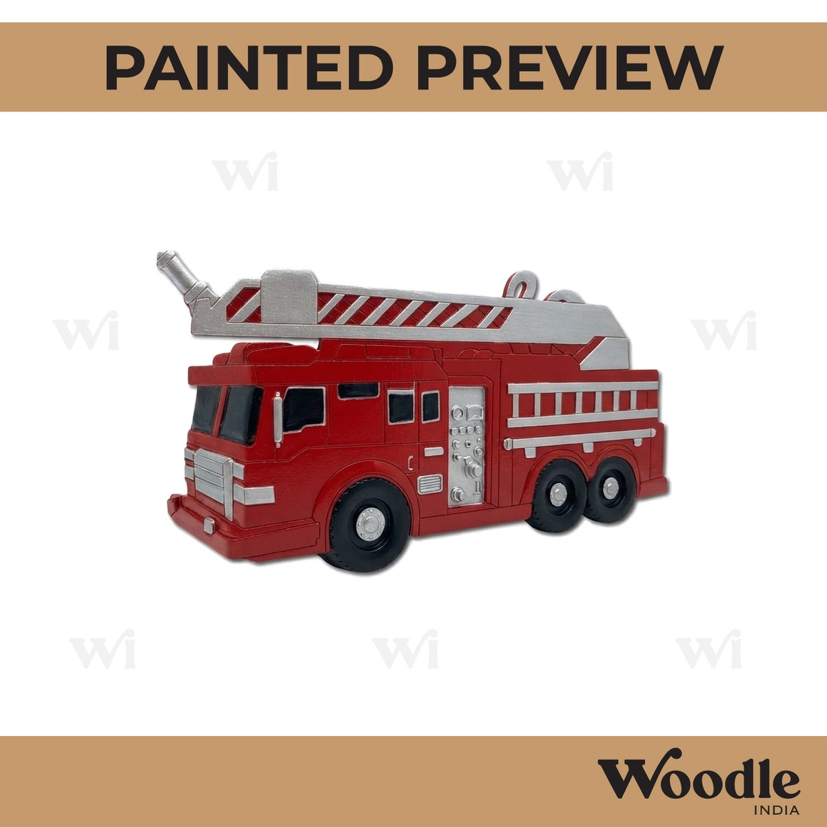 Fire Truck Pre Marked MDF Design 3