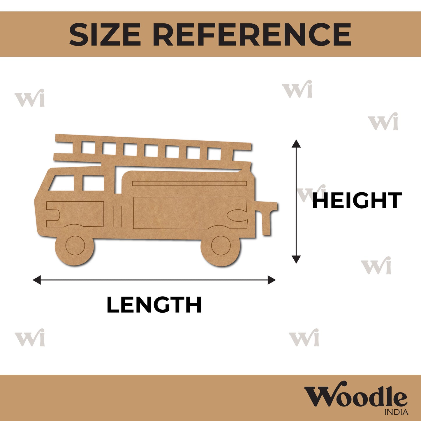 Fire Truck Pre Marked MDF Design 5