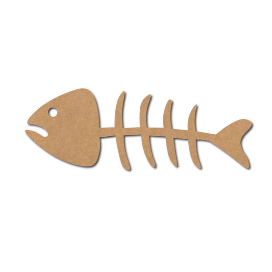 Fish Bone Skeleton Cutout MDF Design 1