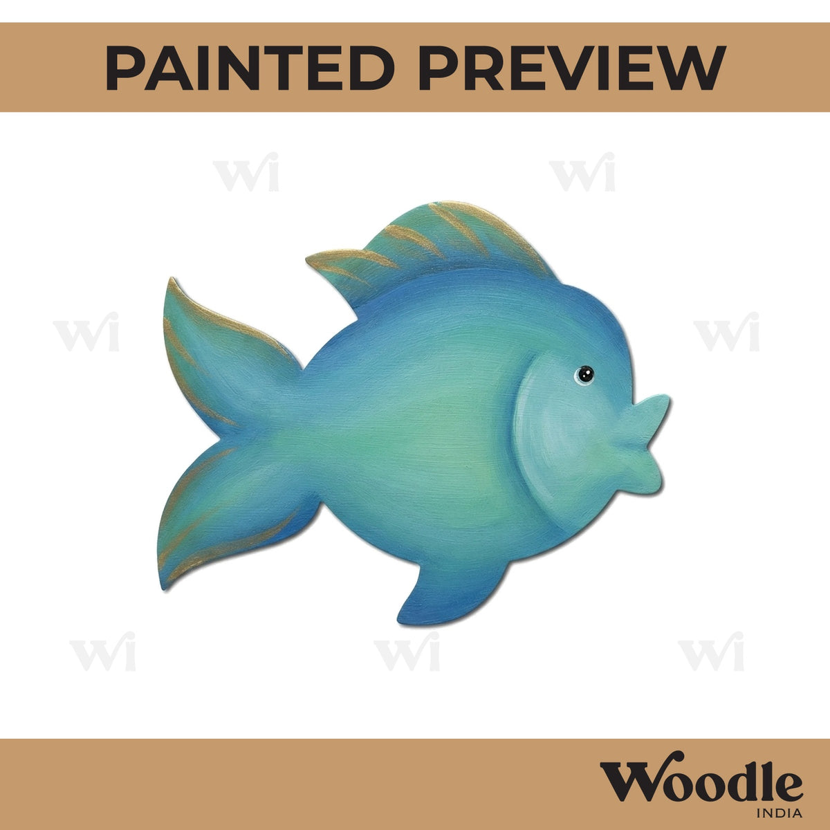 Fish Cutout MDF Design 1