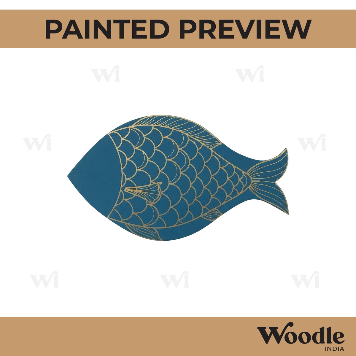 Fish Cutout MDF Design 10