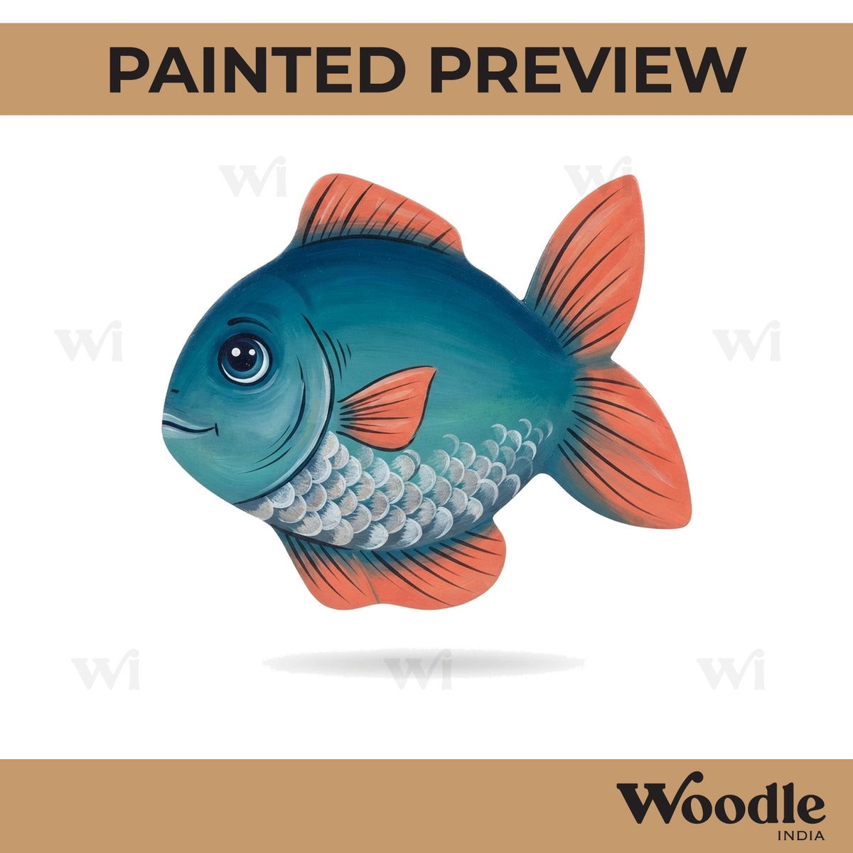Fish Cutout MDF Design 4