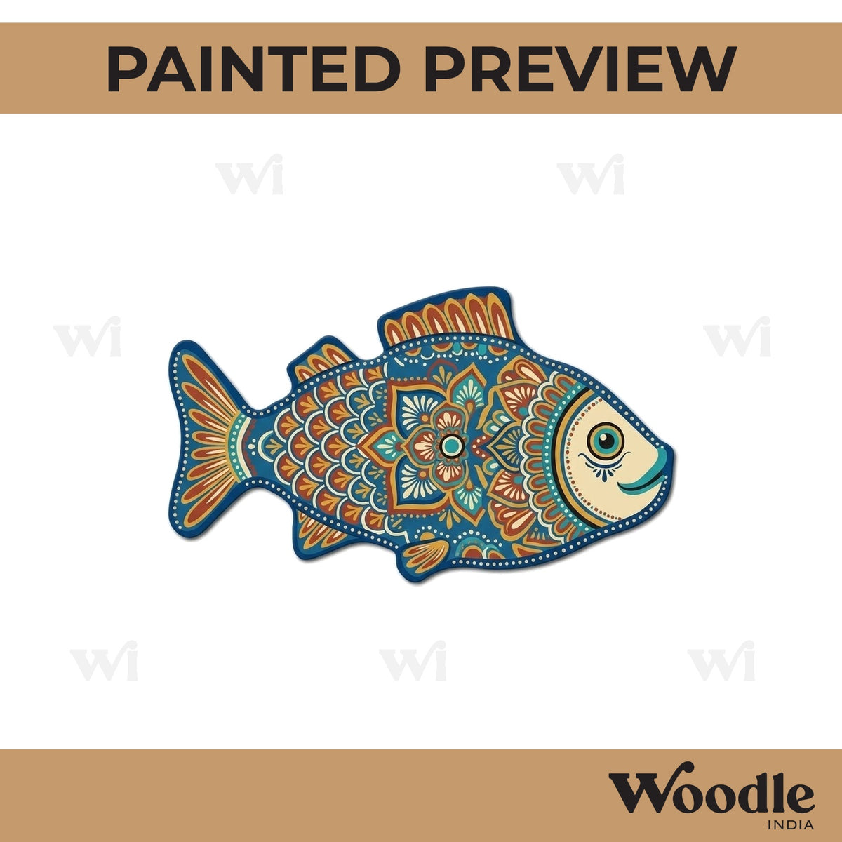Fish Cutout MDF Design 6